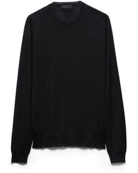 Prada - Cashmere And Silk Crew-Neck Sweater - Lyst