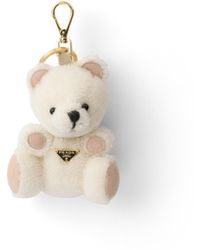 Prada - Ciondolo Portachiavi Teddy Con Anello - Lyst