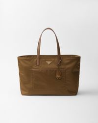 Prada - Grand Cabas Re-Edition 1978 En Re-Nylon Et Cuir Saffiano - Lyst