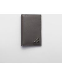 Prada - Saffiano Leather Card Holder - Lyst