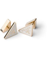 Prada - Enameled Metal Earrings - Lyst