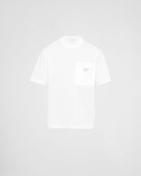 Prada - T-Shirt En Coton - Lyst