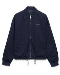 Prada - Reversible Jersey Blouson Jacket - Lyst