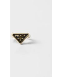 Prada - Enameled Metal Ring - Lyst