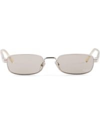 Prada - Sunglasses With The Iconic Metal Plaque - Lyst