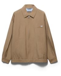 Prada - Mohair Wool Blouson Jacket, Hazelnut - Lyst