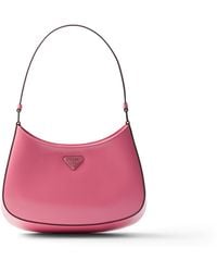 Prada - Cleo Brushed Leather Shoulder Bag - Lyst