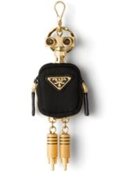 Prada - Robot Re-Nylon Keychain Charm - Lyst
