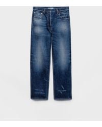 Prada - Five-Pocket Washed Denim Jeans - Lyst