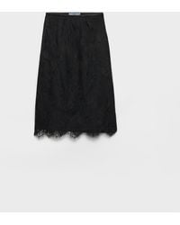 Prada - Spitzen-Bleistiftrock - Lyst
