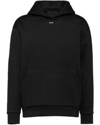 Prada - Technical Cotton Hoodie - Lyst