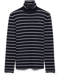 Prada - Striped Wool Turtleneck Sweater - Lyst