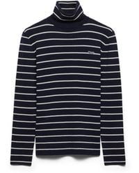 Prada - Striped Wool Turtleneck Sweater - Lyst