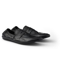 Prada - Shuffle Antiqued Leather Loafers - Lyst