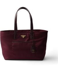 Prada - Re-Edition 1978 Medium Re-Nylon And Saffiano Leather Tote Bag - Lyst