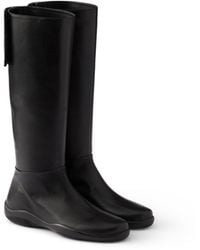 Prada - Toblach Nappa Leather Boots - Lyst