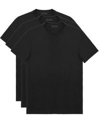 Prada T-shirt In Jersey Di Cotone - 3-pack - Nero