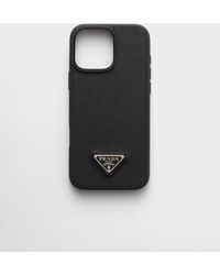 Prada - Saffiano Leather Case For Iphone 16 Pro Max - Lyst