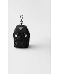 Prada - Re-Nylon Mini Pouch Bag Charm - Lyst