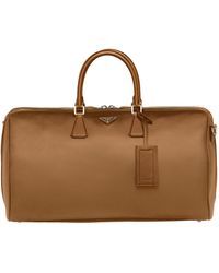Prada - Saffiano Leather Travel Bag - Lyst