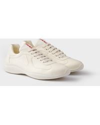 Prada - America's Cup Nappa Leather Sneakers, Size 5,5 - Lyst