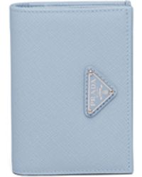 Prada - Small Saffiano Leather Wallet - Lyst
