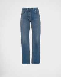 Prada - Five Pocket Jeans In Organic Denim - Lyst