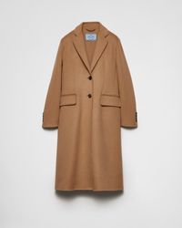 Prada - Einreihiger Mantel Aus Kaschgora - Lyst