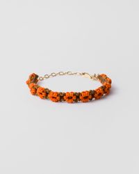 Prada - Braided Cord Choker - Lyst