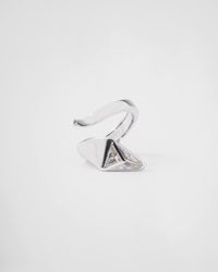 Prada - Eternal Gold Snake Ring In White Gold And Laboratory-grown Diamonds - Lyst