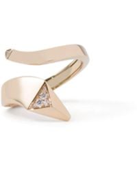 Prada - Eternal Gold Snake Mini Ring In Yellow Gold And Diamonds - Lyst