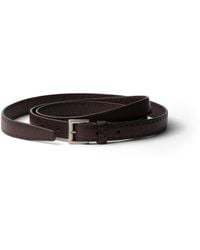 Prada - Cinturón De Piel Con Acabado Envejecido, Hombre, Talla - Lyst