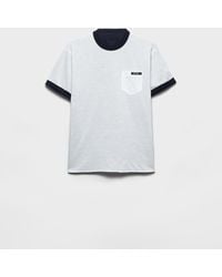 Prada - Wendbares T-Shirt Aus Baumwolle - Lyst