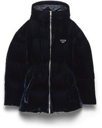 Prada - Velvet Down Jacket - Lyst