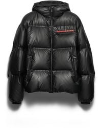 Prada - Light Re-Nylon Hooded Puffer Jacket - Lyst
