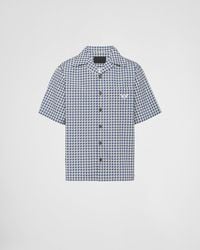 Prada - Short-Sleeved Printed Cotton Shirt - Lyst