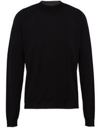 Prada - Jersey De Lana De Estambre Con Cuello Alto, Hombre, Talla - Lyst
