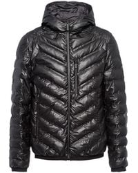 Prada - Plumífero Con Capucha De Re-Nylon Ligero, Hombre, Talla - Lyst