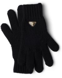 Prada - Wool Gloves - Lyst