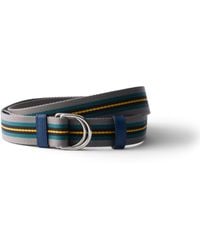 Prada - Woven Nylon Belt - Lyst