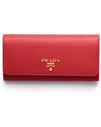 Prada - Leather Wallet - Lyst