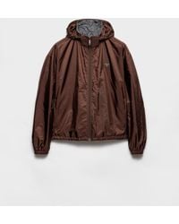 Prada - Wendbare Jacke Aus Re-Nylon - Lyst