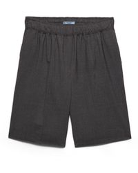 Prada - Light Wool Bermudas - Lyst