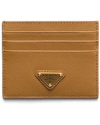 Prada - Saffiano Leather Card Holder - Lyst