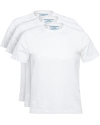 Prada - Cotton Jersey T-shirt - Lyst
