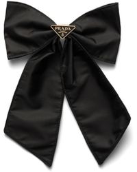 Prada - Horquilla Para El Pelo Con Lazo Y Logo - Lyst