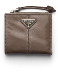 Prada - Small Leather Wallet - Lyst