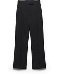 Prada - Compact Gabardine Pants - Lyst