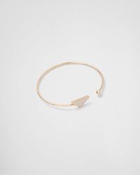 Prada - Eternal Gold Armreif Aus Gelbgold Mit Diamanten - Lyst