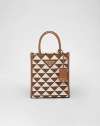 Prada - Symbole Embroidered Fabric Mini Bag - Lyst